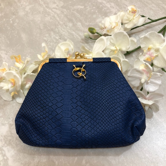 RACHEL Rachel Roy Handbags - RACHEL Rachel Roy Coin Purse Wallet Blue Reptile